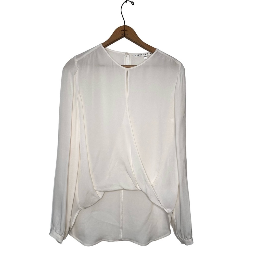 Veronica Beard | Cream Silk Blouse Size 8